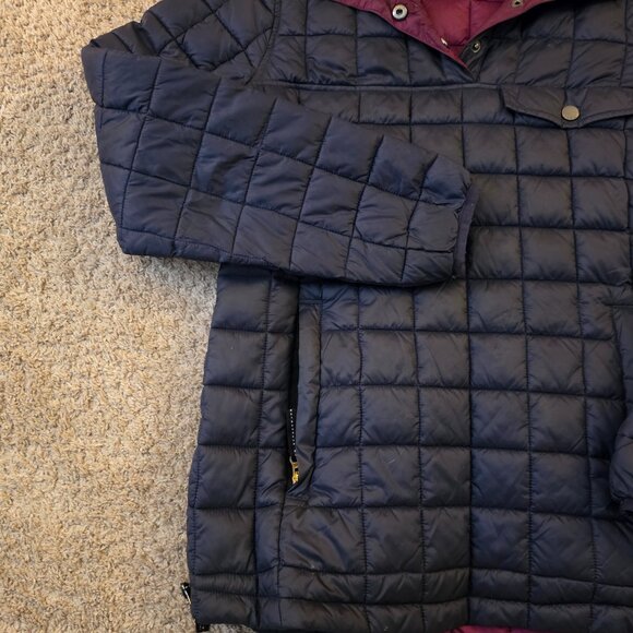 HFX Women Marine Navy Hooded Pullover Packable Puffer Jacket S  Outdoors - Picture 2 of 7